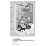 Настенный газовый двухконтурный котел отопления Viessmann Vitopend 100-W A1JB010 K-rlu 24 кВт A1JB010