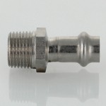 Соединитель VALTEC из нержавеющей стали, наружная резьба 12 x 1/2
