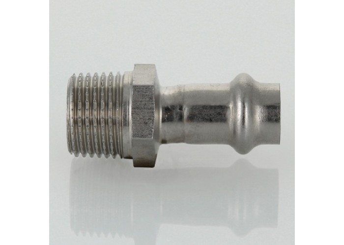 Соединитель VALTEC из нержавеющей стали, наружная резьба 12 x 1/2