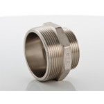 Ниппель VALTEC переходной 1/2 х 1/4 наружная резьба, никелированная латунь