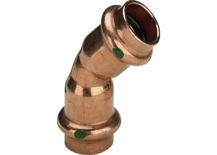 Отвод 45 медный Viega Profipress с SC-Contur d=15 (арт. 292 348)