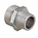 Ниппель VALTEC переходной 1/2 х 1/4 наружная резьба, никелированная латунь