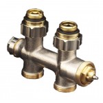 Узел нижнего подключения Oventrop Multiblock T 1/2x3/4 прямой, с преднастройкой