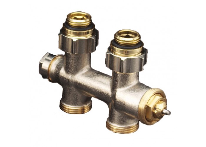 Узел нижнего подключения Oventrop Multiblock T 1/2x3/4 прямой, с преднастройкой