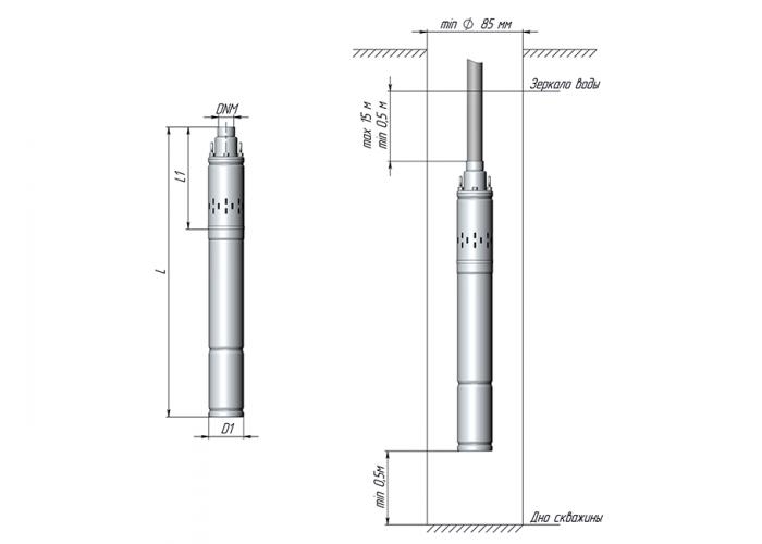 Скважинный насос UNIPUMP ECO VINT 3
