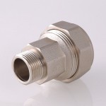 Соединитель VALTEC для стальных труб Ду151/2 дюйма наружная резьба, латунь