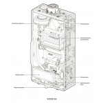 Настенный газовый конденсационный котел отопления Navien NCB 700-35K двухконтурный