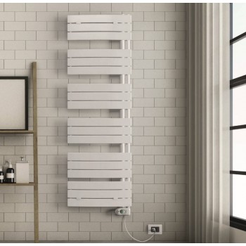 Полотенцесушитель электрический Lazzarini E-Pieve 600W белый изогнутый