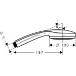 Душевая лейка Hansgrohe Croma 100 28580000