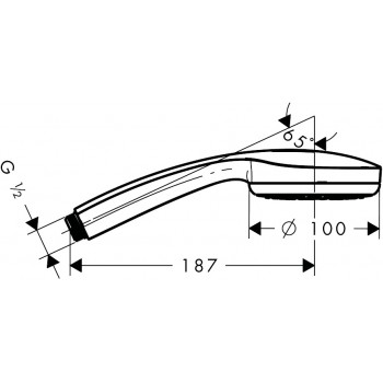 Душевая лейка Hansgrohe Croma 100 28580000