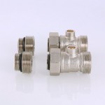 Узел VALTEC для нижнего подключения радиатора универсальный 1/2 х 3/4 дюйма, евроконус