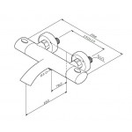 Смеситель для ванны с душем AM.PM Sense F7550064