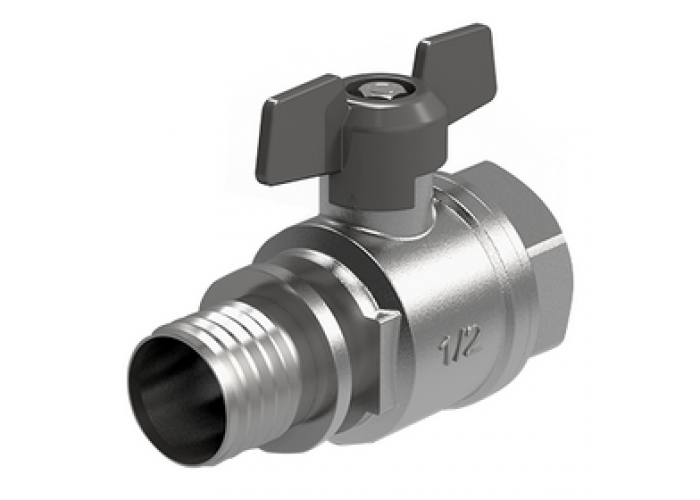 Кран шаровый Royal Thermo с аксиальным соединением вн. 20x3/4