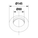 Розетка Termica d=80мм R80