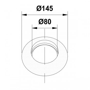Розетка Termica d=80мм R80 Розетка Termica d=80мм R80