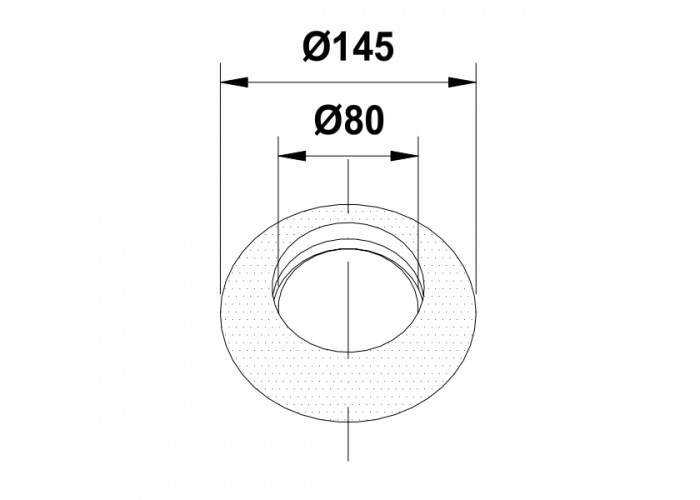 Розетка Termica d=80мм R80