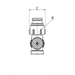Узел нижнего подключения Flamco U1 c функцией отсечки, слива и заполнения