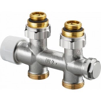 Узел нижнего подключения Oventrop Multiblock T 1/2x3/4 прямой, с преднастройкой