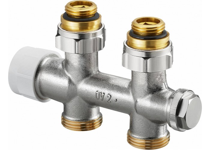 Узел нижнего подключения Oventrop Multiblock T 1/2x3/4 прямой, с преднастройкой