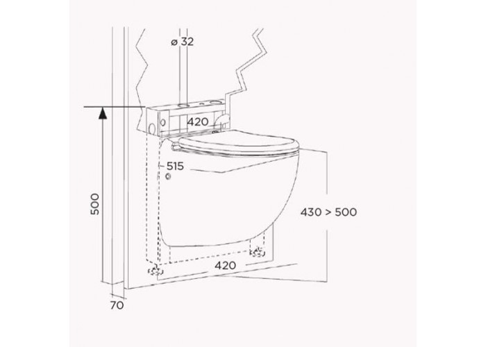 Канализационная установка SFA SANICOMPACT Comfort