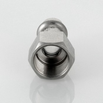 Соединитель VALTEC из нержавеющей стали, внутренняя резьба 18 x 1/2