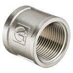 Муфта соединительная VALTEC 1/2 внутренняя, никелированная латунь