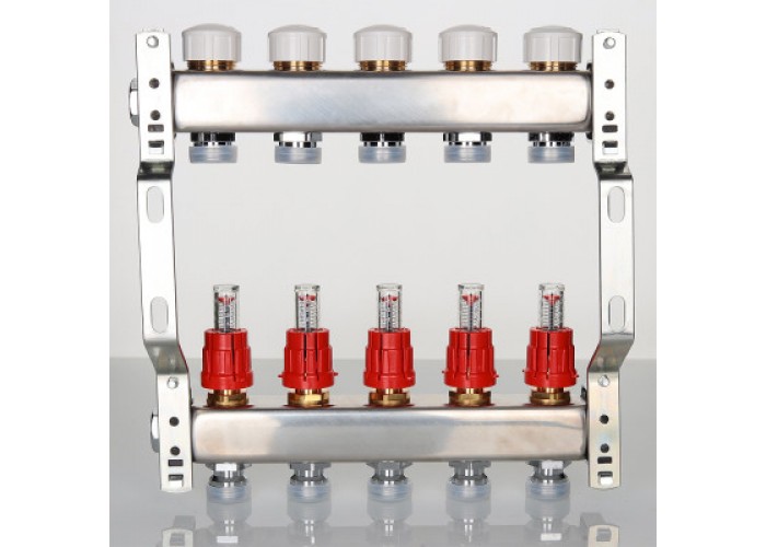 Блок коллекторный VALTEC с расход. 1х4 вых Евроконус 3/4