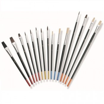 COLOR EXPERT 82615050 набор художественных, универсальных кистей, натуральная щетина (15шт/уп) COLOR EXPERT 82615050 набор художественных, универсальных кистей, натуральная щетина (15шт/уп)