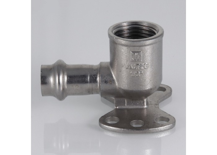 Водорозетка VALTEC из нержавеющей стали, 15 x 1/2