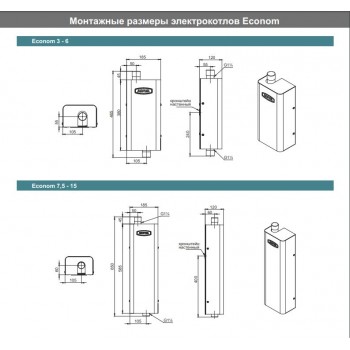 Электрический котёл отопления одноконтурный настенный ZOTA 6 Econom SSR