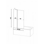 Шторка на ванну AM.PM Gem W90BS-D3W5-140CT