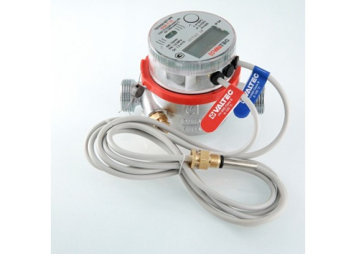 Теплосчетчик квартирный VALTEC VHM-T-20/2,5/O/ ,с тахометрическим расходомером(для установки на обратный трубопровод)(Qn=2,5)
