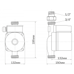 Циркуляционный насос Aquario AC 1512-195A