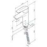 Смеситель для раковины AM.PM Gem F90A02100