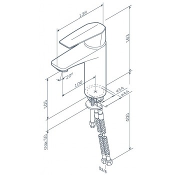 Смеситель для раковины AM.PM Gem F90A02100