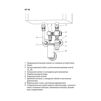 Группа безопасности Stiebel Eltron KV 40 Группа безопасности Stiebel Eltron KV 40