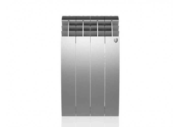Биметаллический секционный радиатор Royal Thermo Biliner Satin Silver 500 / 4 секции
