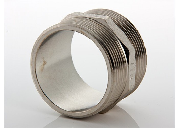Ниппель VALTEC 1/2 наружная резьба, никелированная латунь