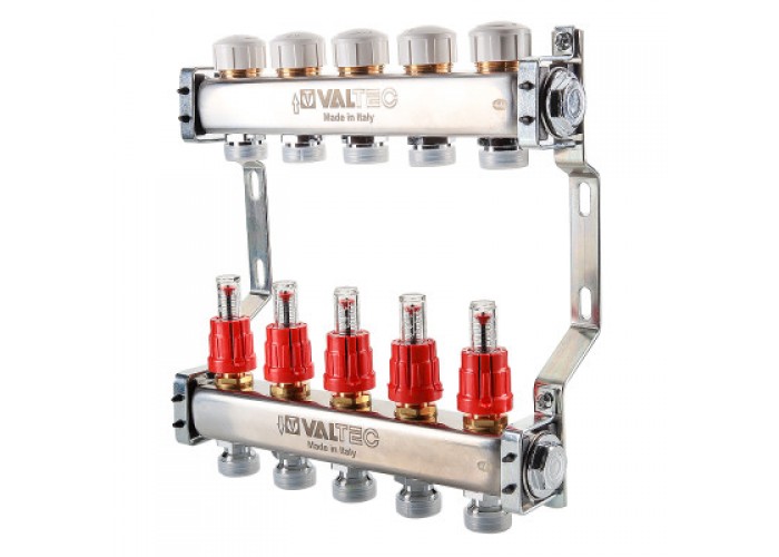 Блок коллекторный VALTEC с расход. 1х4 вых Евроконус 3/4