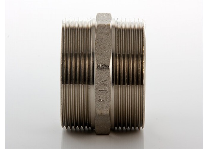 Ниппель VALTEC 1/2 наружная резьба, никелированная латунь