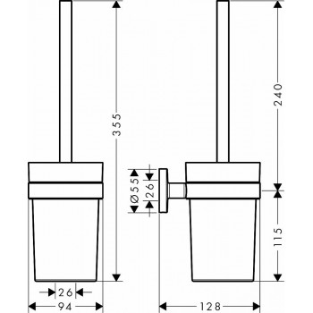 Ёршик Hansgrohe Logis Universal 41722000