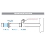 Муфта соединительная VALTEC 1/2 внутренняя, никелированная латунь