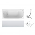 Акриловая ванна AM.PM Sense 150x70 с каркасом и сливом-переливом W75A-150-070W-KL