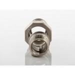 Сгон VALTEC разъемный 1/2 наружная резьба, никелированная латунь