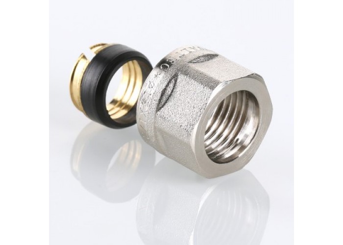 Соединитель коллекторный VALTEC обжимной для медной трубы 15 VTc.711.N.1504