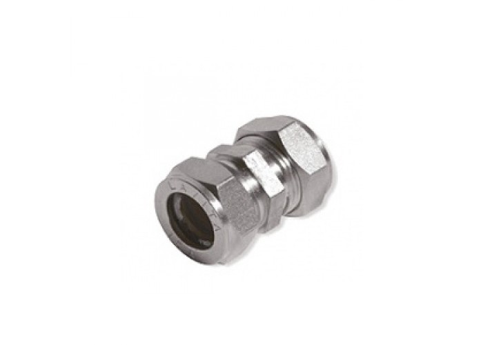 Муфта Lavita C/P 50, соединительная для гофр.трубы, никелированная