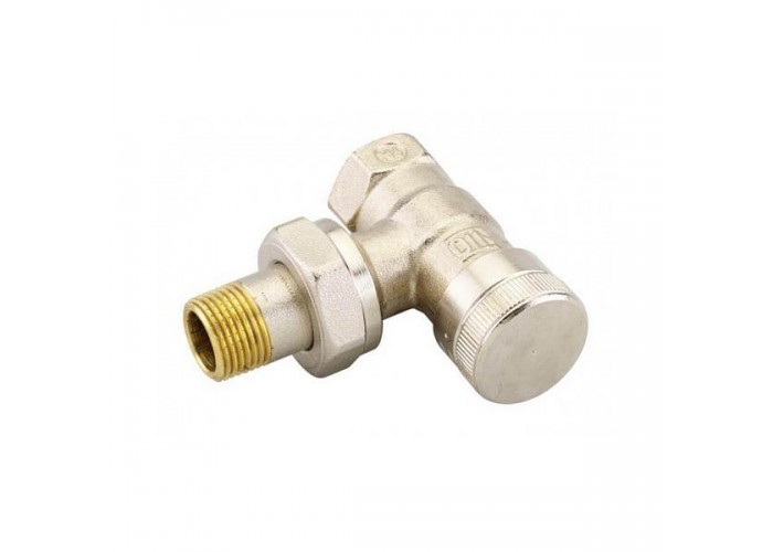 Клапан запорный Danfoss на обратку для бокового присоединения, RLV 20, 3/4, угловой никелированный