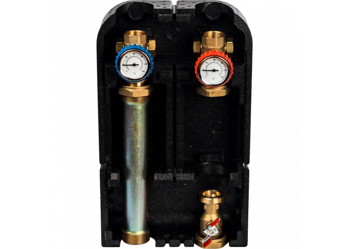 Насосная группа Stout с прямым контуром 1 без насоса в теплоизоляции, 35kW[DT10C], SDG-0001-002501