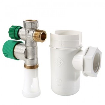 Группа безопасности бойлера VALTEC (группа 3/4 + сифон + переходник 3/4*1/2)