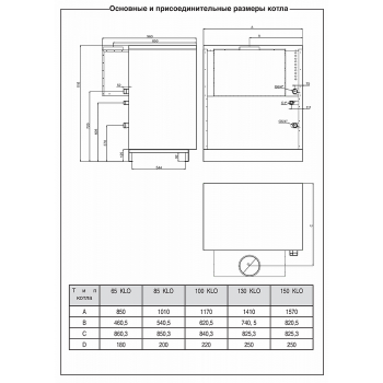 Напольный газовый котел Protherm Гризли 85 KLO